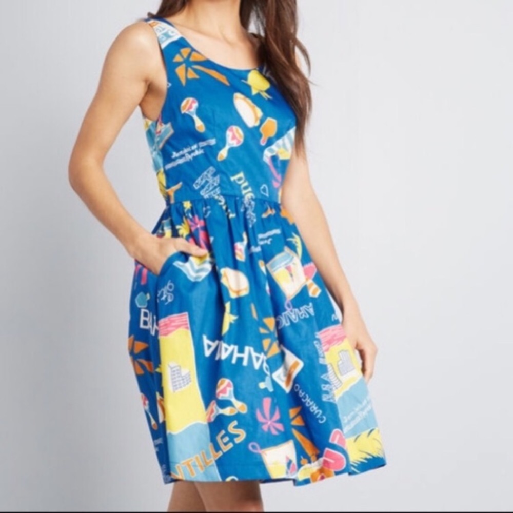 NWT ModCloth Optimistic effect dress - Picture 3 of 5
